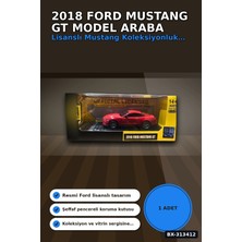 Detayli 1/32 Olcek 2018 Ford Mustang Gt Kirmizi Kasik Model Araba Vitrin Icin 1 Adet BX-313412