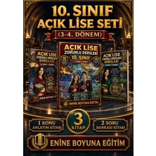 Enine Boyuna Eğitim 10. Sınıf Açık Lise Seti – 3. ve 4. Dönem Zorunlu Dersler | 3 Kitap