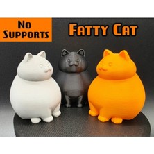 Belirtilmemiş Dekoratif Şişman Kedi Figürleri – 3 Adet