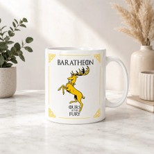 Aion Casa Aıon Casa Baratheon Geyik Armalı Kupa Bardak – Sarı Siyah Fantastik Tasarım