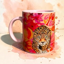 Aion Casa Aıon Casa Good Vibes Leopar Desenli Seramik Kupa