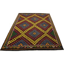 Kilim Antik El Dokuması Bergama Yörük Yün Cecim Kilim 1717 - Yeni - Çok Renkli