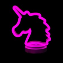 TeknoKapsül Neon Işıklı Unicorn Masa Gece Lambası