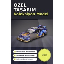 Techora Sale Halloween Temalı 1/64 Nissan S15 Silvia Diecast Model Araba, Koleksiyonluk Parça BX-313404