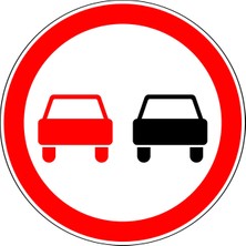 Selective Öndeki Aracı Geçme(Sollama Yasak) Uyarı Levhası
