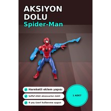 Mercora Tech Marvel Spider-Man Actionverse 12 cm Aksiyon Figürü - Hareketli Eklem ve Aksesuarlı Süper Kahrama