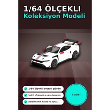 Mercora Tech Koleksiyonluk 1/64 Olcek Ford Mustang Gtd Spirit Of America Model Araba Tekli Paket BX-313401