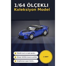 Techora Sale Mavi Metal 1/64 Nissan Z Veilside FFZ400 Model Araba - Koleksiyonluk Diecast BX-313400