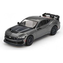 Mercora Tech Karbon Gri 1/64 Ford Mustang Dark Horse Diecast Model - Blister Koleksiyonluk BX-313361