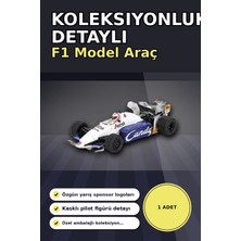 Mercora Tech Diecast 1/64 Formula 1 Aracı Toleman TG184 Johnny Cecotto Monako 1984 Yarış Modeli Tekli BX-31338