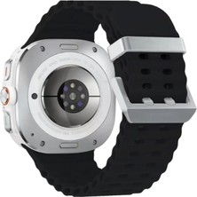 TeknoKapsül Newface Watch 7 Ultra KR417 Rug Silikon Kordon - Siyah