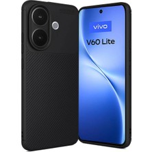 TeknoKapsül Newface Vivo V60 Lite Auto Focus Karbon Kapak - Siyah