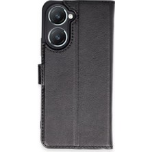 TeknoKapsül Newface Vivo Y18 Kılıf Trend S Plus Kapaklı Kılıf - Siyah