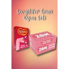 Metranya Zom Romantik Içki Oyunu ve Çiftlere Özel Oyun Ikili Set, 200 Lü Sevgililer Günü Kart Oyunu