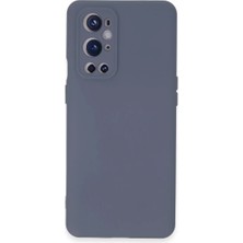 TeknoKapsül Newface One Plus 9 Pro Kılıf Nano Içi Kadife Silikon - Gri