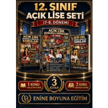 Enine Boyuna Eğitim 12. Sınıf Açık Lise Seti – 7. ve 8. Dönem Zorunlu Dersler – 3 Kitap