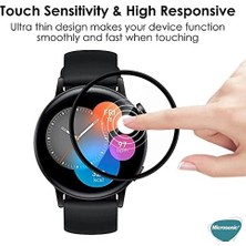 TeknoKapsül Watch Gt4 41MM Tam Kaplayan Temperli Cam Full Ekran Koruyucu Siyah