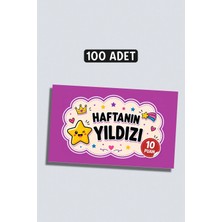 Metranya Haftanın Yıldızı Başarı Kartı 100 Adet, Öğrenci Motivasyon Kartları Takdir Kartı Ödül Kartları Öğrenci Başarı Kartı Öğrenci Hediye Kartı Ders Çalışma Teşvik Kartı Çocuklar Için Motivasyon Kartı Seti