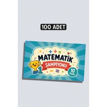 Metranya Matematik Şampiyonu Başarı Kartı 100 Adet, Öğrenci Motivasyon Kartları Takdir Kartı Ödül Kartları Öğrenci Başarı Kartı Öğrenci Hediye Kartı Ders Çalışma Teşvik Kartı Çocuklar Için Motivasyon Kartı Set