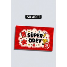 Metranya Süper Ödev Başarı Kartı 50 Adet, Öğrenci Motivasyon Kartları Takdir Kartı Ödül Kartları Öğrenci Başarı Kartı Öğrenci Hediye Kartı Ders Çalışma Teşvik Kartı Çocuklar Için Motivasyon Kartı Seti