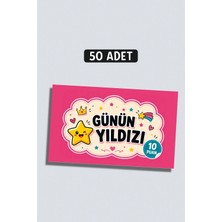 Metranya Günün Yıldızı Başarı Kartı 50 Adet, Öğrenci Motivasyon Kartları Takdir Kartı Ödül Kartları Öğrenci Başarı Kartı Öğrenci Hediye Kartı Ders Çalışma Teşvik Kartı Çocuklar Için Motivasyon Kartı Seti