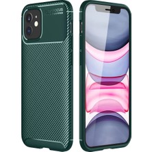 TeknoKapsül Newface Apple Iphone 12 Mini Kılıf Auto Focus Karbon Kapak - Yeşil