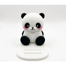 Başkenttekno Sevimli Panda Figürlü Kaydırmaz Masaüstü Telefon ve Tablet Standı / Tutucu