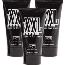 TeknoKapsül Hotxxl Cream Men Hardener Delayer Enlarger 3 Tane 50 ml Erkeklere Özel Boyut Kremi