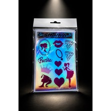 Şimika Barbi Hologram 10X15 cm Kaliteli Baskı Stıcker 10 Takim Etıket