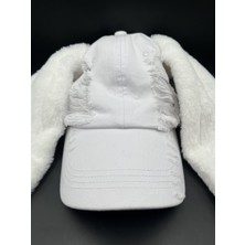 AG23 Tasarım Beyaz Tavşan Kulaklı Bunny Şapka