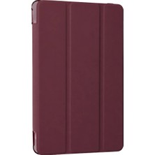 Techora Sale Mey Ithalat®  Samsung Galaxy X510 Tab S9 Fe 11 Kılıf Tablet Smart Kılıf - Mürdüm