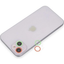 TKÇ Apple Iphone 13 Renkli Kamera Lens Koruma Cam - Yeşil-Pembe