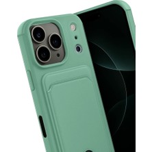 Techora Sale Mey Ithalat®   iPhone 17 Pro Max Kelvin Kartvizitli Silikon - Açık Yeşil