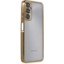 Techora Sale Mey Ithalat®  Samsung Galaxy A05S Kılıf  Lensli Silikon - Gold