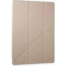 Techora Sale Mey Ithalat®  Samsung Galaxy Tab A9 Plus Kılıf Kalemlikli Mars Tablet Kılıfı - Rose Gold