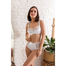 Beruflic Gelin Set Toparlayıcı Minimizer Sütyen Slip Külot Takım Ekru Under Moda