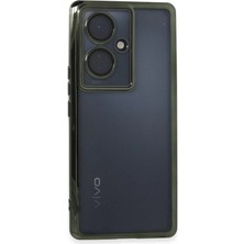 Techora Sale Mey Ithalat®  Vivo V29 Lite Kılıf  Lensli Silikon - Yeşil