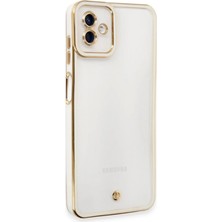 Techora Sale Mey Ithalat®  Samsung Galaxy A04 Kılıf Liva Lens Silikon - Beyaz