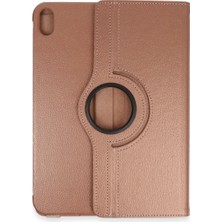 Techora Sale Mey Ithalat®   iPad 2025 10.9 10.nesil (A16) Kılıf 360 Tablet Deri Kılıf - Rose Gold