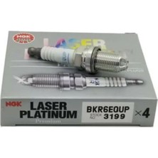 NGK 4 Tırnak Lazer Platinum Range Rover 3 4.4 Ateşleme Bujisi BKR6EQUP -4 Adet