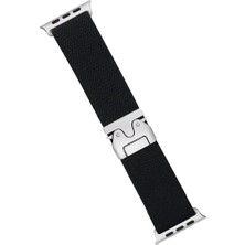 TeknoKapsül Newface Apple Watch 42MM Forest Kumaş Kordon - Siyah