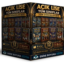 Enine Boyuna Eğitim Açık Lise Tüm Sınıflar ve Tüm Dönemler Seti – 12 Kitap