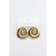 Melonika Spiral Küpe - Altın Ryl