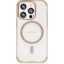 Marsilyan™-  Apple Iphone 15 Pro Hilton Magsafe Kapak - Gold