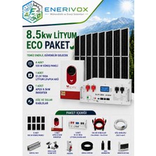 8.5kw Lityum Eco Premium Güneş Enerji Sistemi Paketi