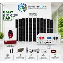 8.5kw Comfort Lityum Güneş Enerji Sistemi Paketi