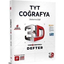 3D Yayınları TYT Video Destekli Coğrafya Defter Ciltli 216 Sayfa Üniversite Hazırlık İçin