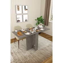 Asra Trend Lüks Katlanır Mutfak Yemek Masası %100 MDF Pratik Çalışma Masası KM32