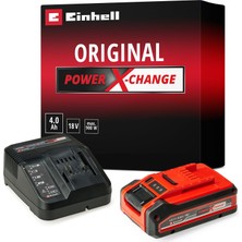 1001 Orijinal Einhell 4 Ah Plus Power X-Change Başlangıç Seti (1 x 18 V 4 Ah Akü, 1 x 3A Şarj Cihaz�