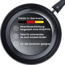 Fissler Essential Siyah/alüminyum Tava Kaplamalı (20 Cm) Seramik Kaplamalı, Pfas/ptfe'siz Kızartma T